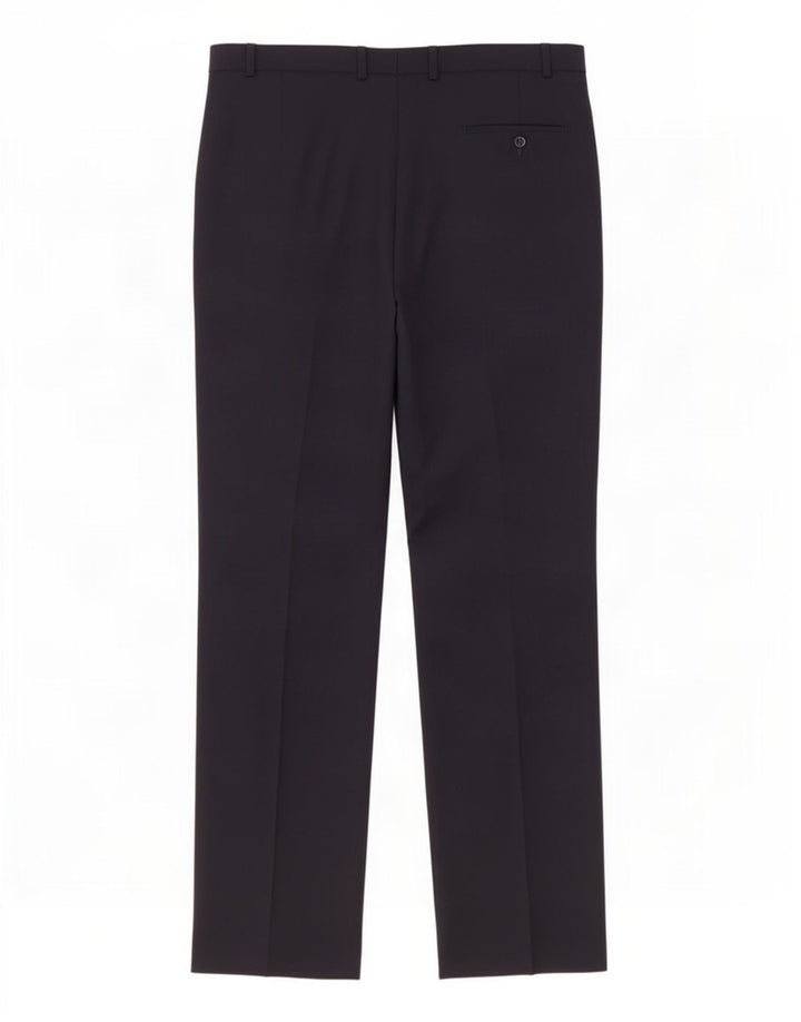 Marks & Spencer Herren-Anzughose in normaler Passform, W38 L33, marineblaues Polyester