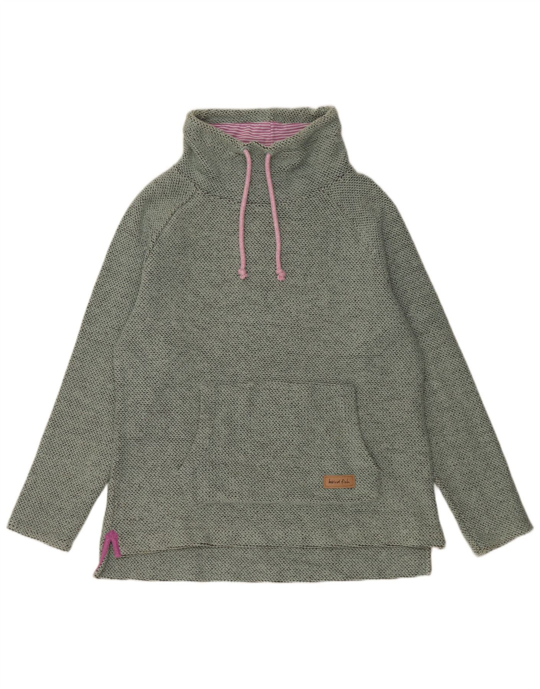 Weird Fish Damen Sweatshirt Pullover UK 16 Large Grüne Baumwolle