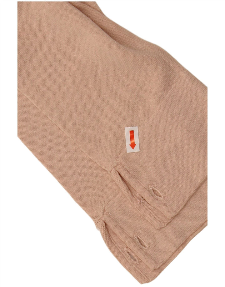 LIU JO Damen Crop Cardigan Pullover UK 14 Medium Beige
