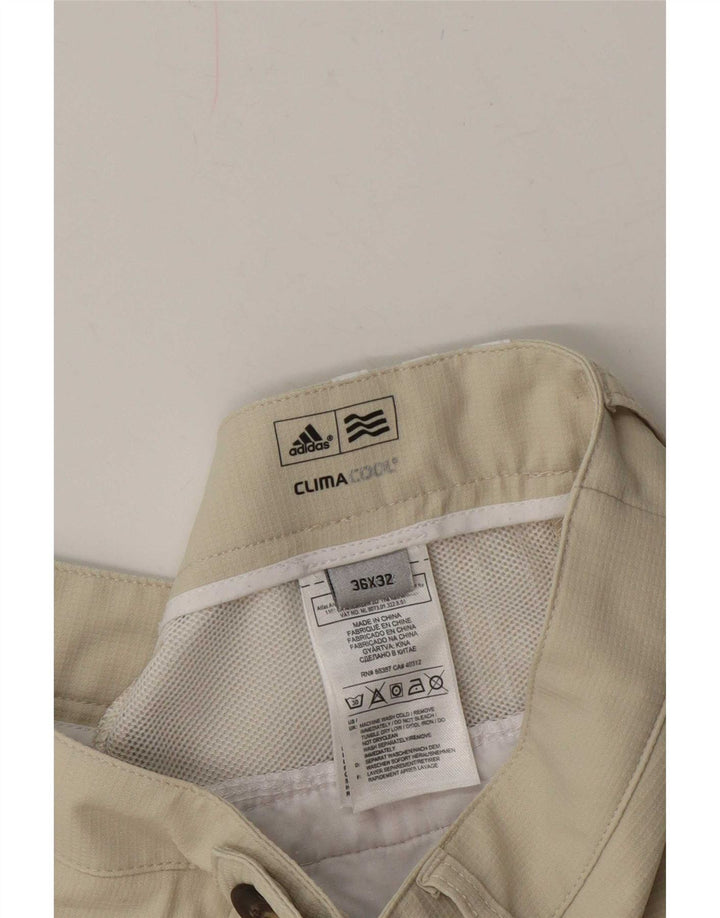 Adidas Herren Climacool Straight Chino Hose W36 L32 Beige Polyester