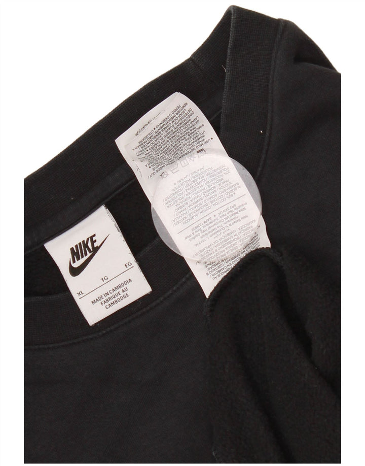 Nike Herren Graphic Sweatshirt Pullover XL Schwarz Baumwolle