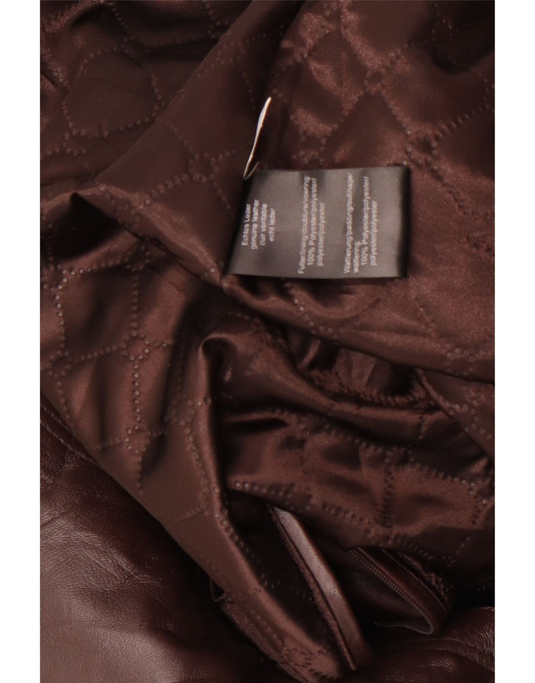 Vintage Damen Ledermantel UK 20 2XL Braunes Leder