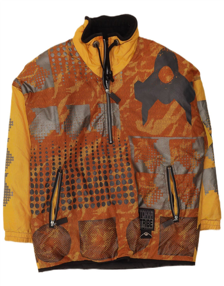 Tokka Tribe Herren Pullover Windjacke UK 38 Mittelgelb Geometrisch