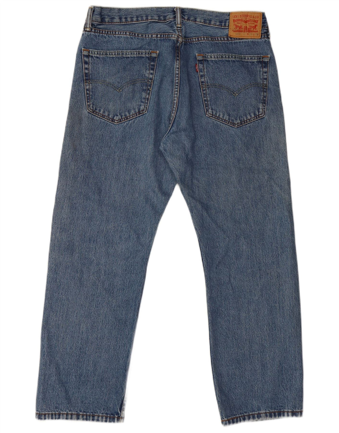 Levi's Herren 505 Straight Jeans W36 L29 Blaue Baumwolle