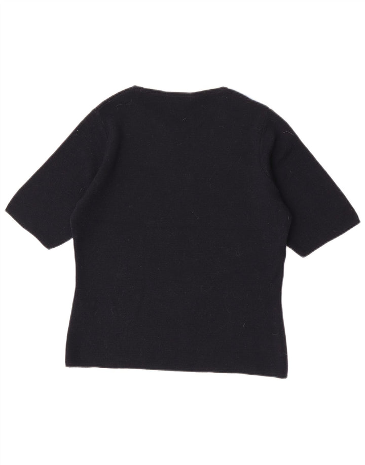 Marks & Spencer Damen-Pullover mit U-Boot-Ausschnitt, Gr. 14, mittelschwarz