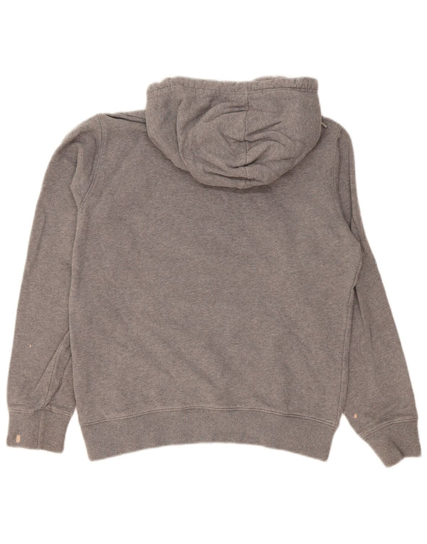 Calvin Klein Jeans Womens Graphic Hoodie Jumper Medium Grey Cotton