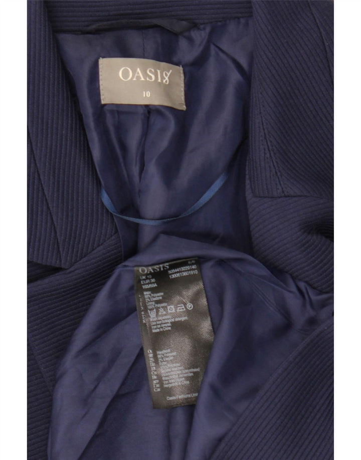 Offene Blazerjacke für Damen von Oasis, UK 10, Größe S, Marineblau, Polyester