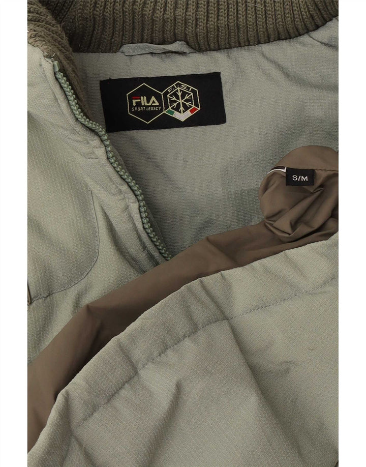 Fila Herren Wattierte Jacke UK 36 Small Grün