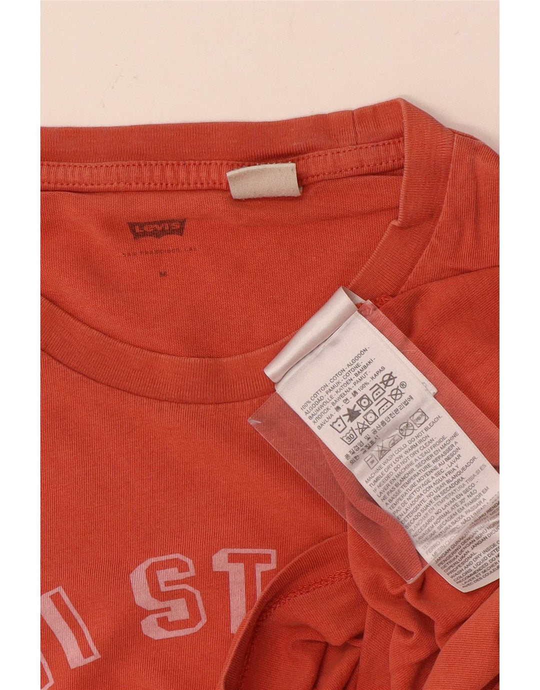 Levi's Herren-T-Shirt mit Grafik, mittelorangefarbene Baumwolle