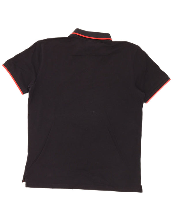 Hugo Boss Herren Poloshirt XL Schwarz Baumwolle