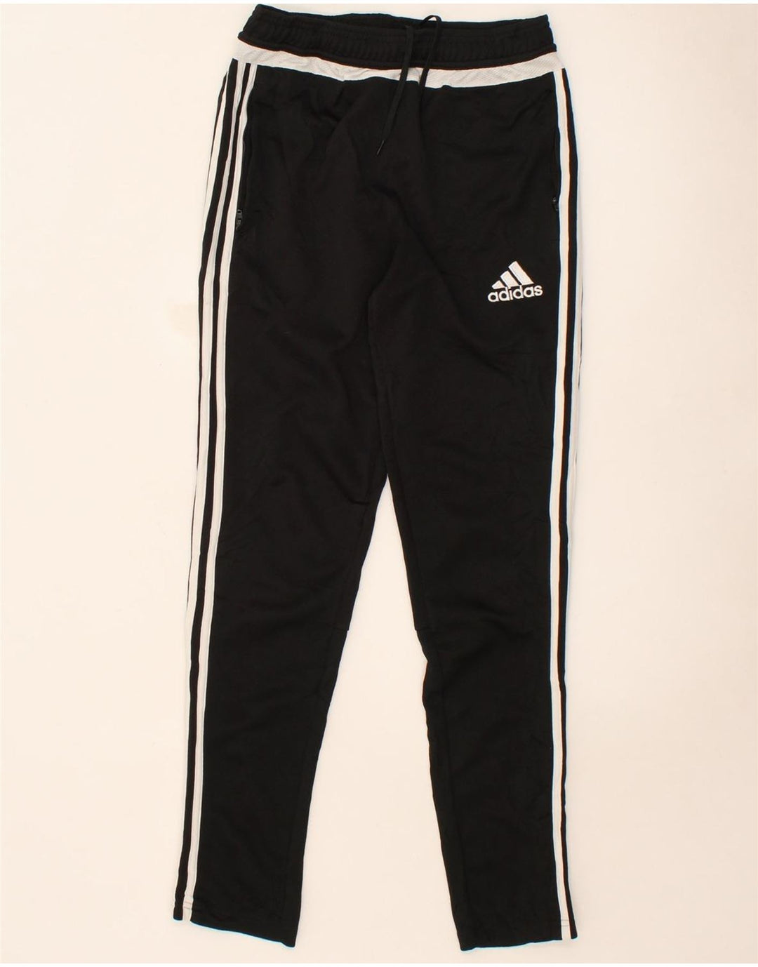 ADIDAS Boys Climacool Tracksuit Trousers 13-14 Years  Black Polyester Vintage Adidas and Second-Hand Adidas from Messina Hembry 