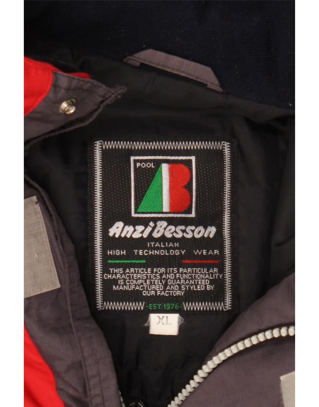 Anzi Besson Herren-Windbreaker-Jacke, UK 42, XL, mehrfarbig, Farbblock