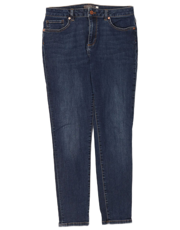 MINT VELVET Damen Skinny Jeans UK 12 Medium W30 L28 Blaue Baumwolle