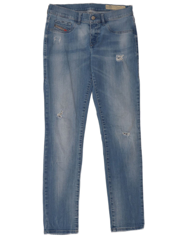 Diesel Damen Livier Low Waist Super Slim Jegging Jeans W29 L31 Blau