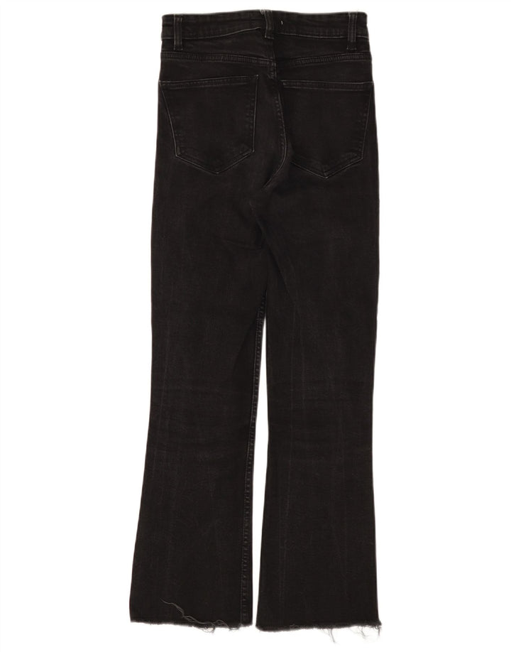 Zara Damen Bootcut Jeans EU 34 2XS W24 L26 Schwarz