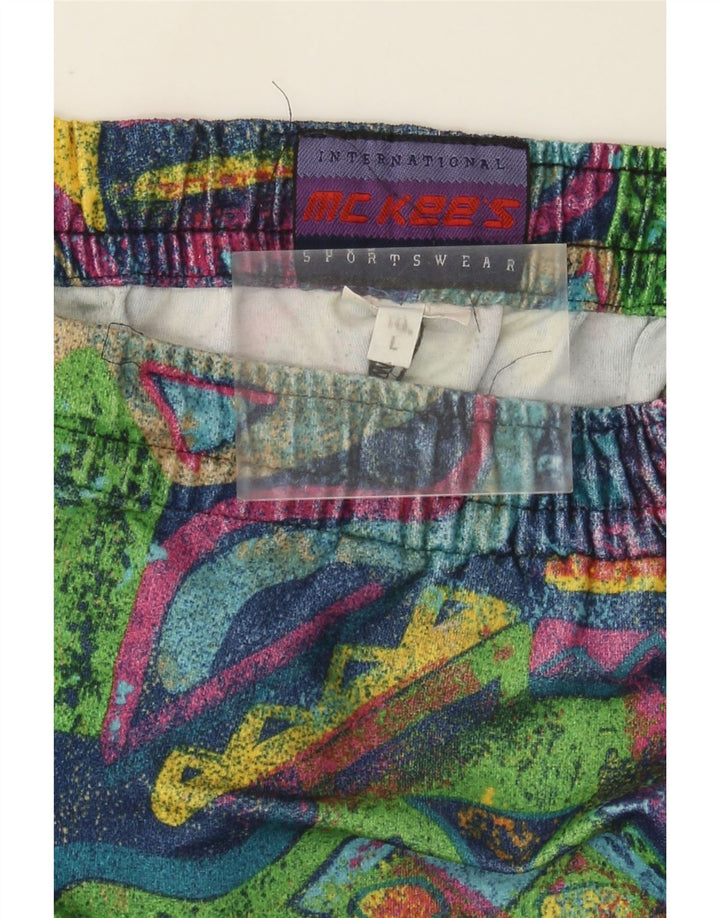 MC Kee's Herren-Badeshorts, groß, mehrfarbig, geometrisch