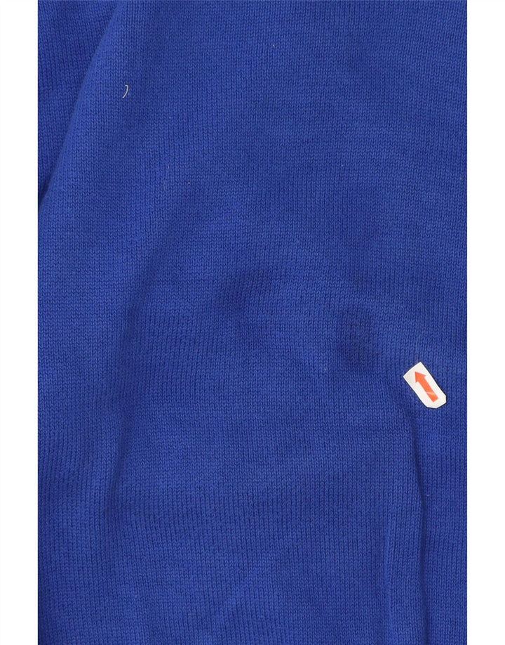 Marks & Spencer Herren Blauer Harbor-Pullover mit Rundhalsausschnitt Mittelblau