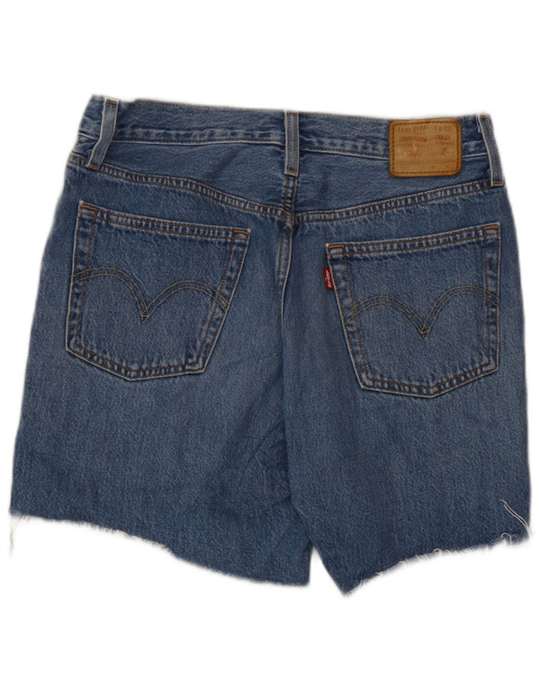 Levi's Damen 501 Denim Shorts W27 Small Blaue Baumwolle