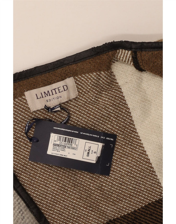 Marks & Spencer Damen Longline-Mantel UK 10 Small Mehrfarbig
