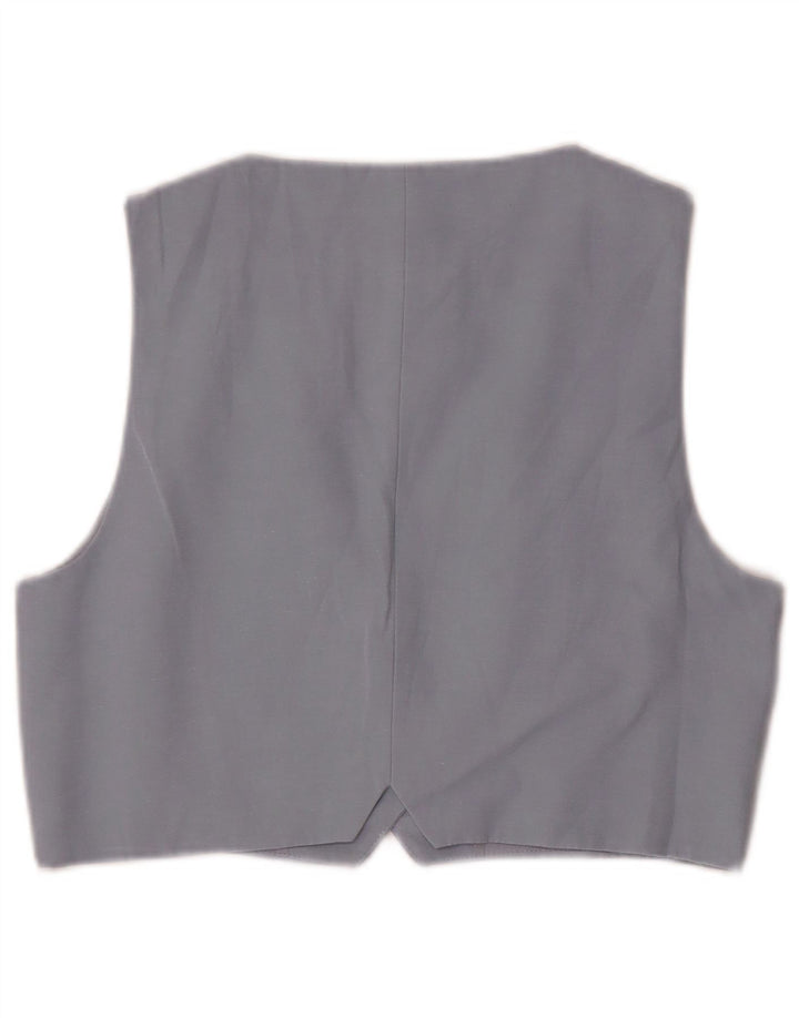 Zara Damen Weste UK 12 Mittelblau
