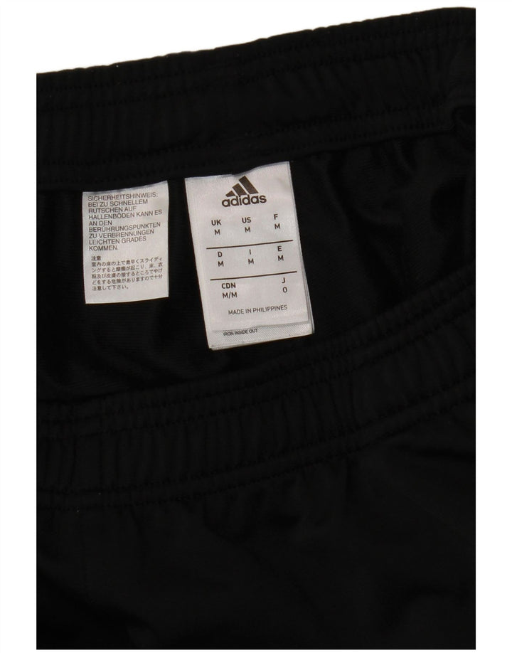 ADIDAS Mens Tracksuit Trousers Medium Black Polyester