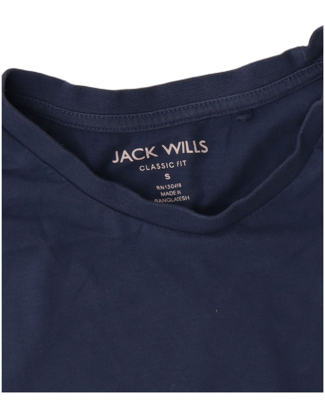 Jack Wills Herren-T-Shirt mit klassischer Passform, klein, aus blauer Baumwolle