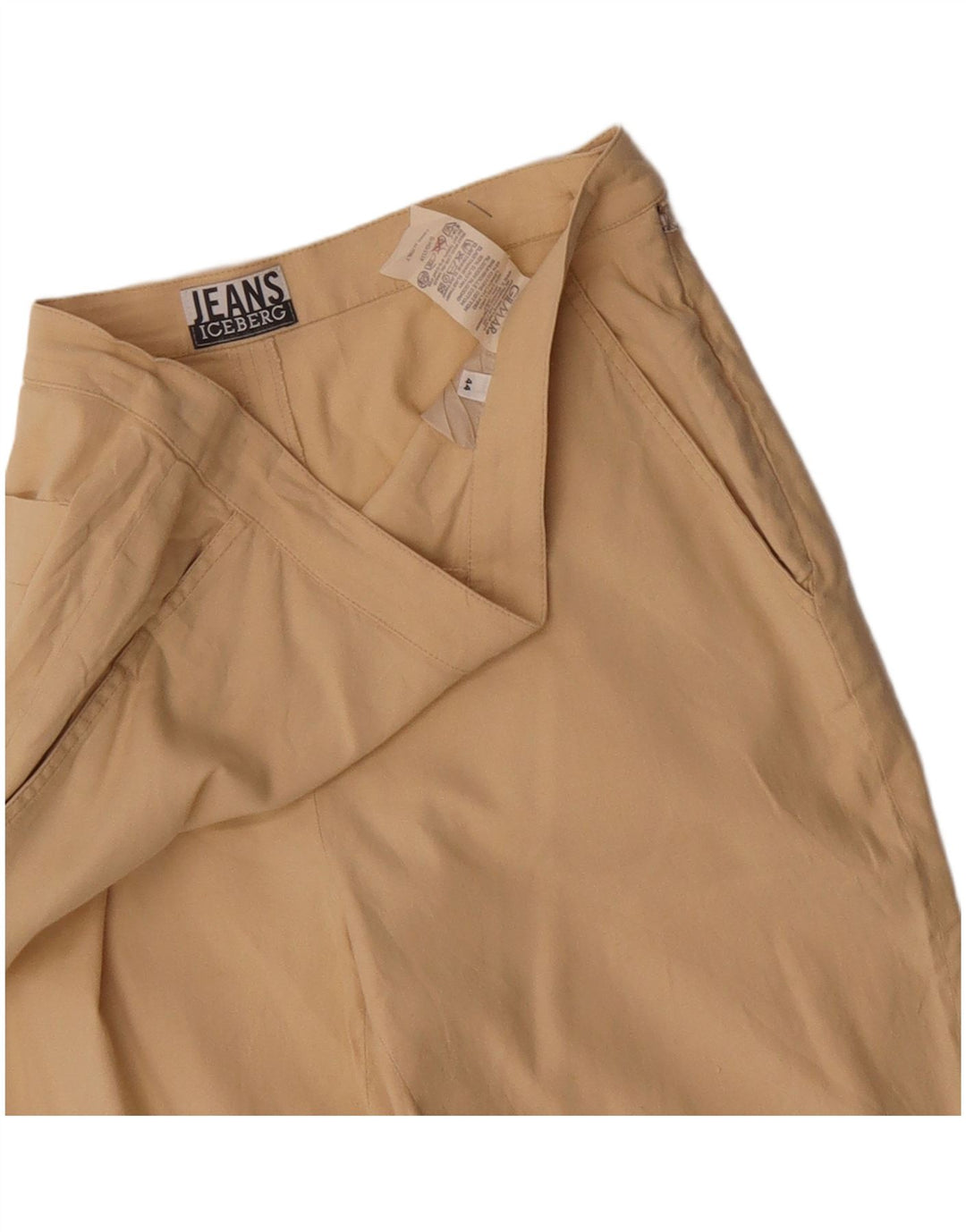 Iceberg Damen Caprihose IT 44 Medium W30 L19 Beige Leinen