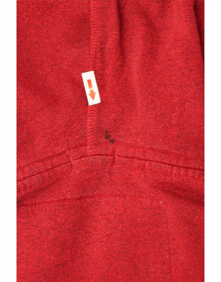 Superdry Herren-Kapuzenpullover mit Reißverschluss, Größe S, Rot, Baumwolle