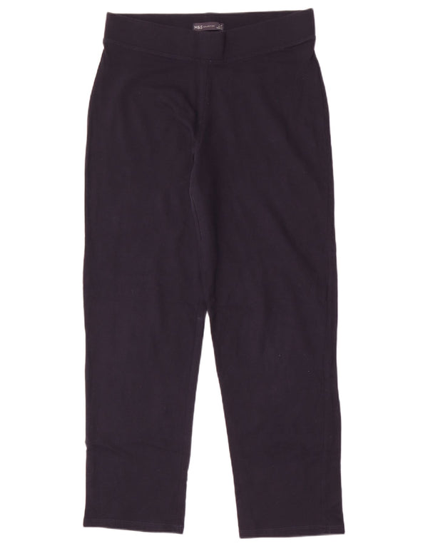 Marks & Spencer Damen-Trainingshose, Baumwolle, Größe M, Marineblau, UK 12