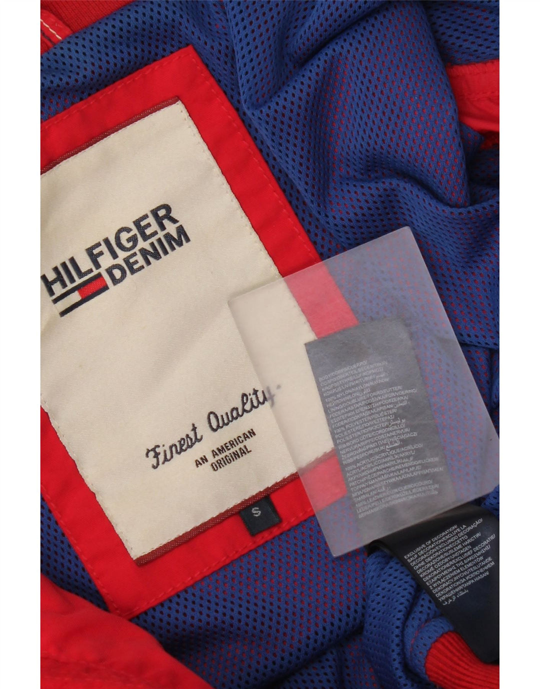Tommy Hilfiger Herren Bomberjacke UK 36 Small Red Nylon