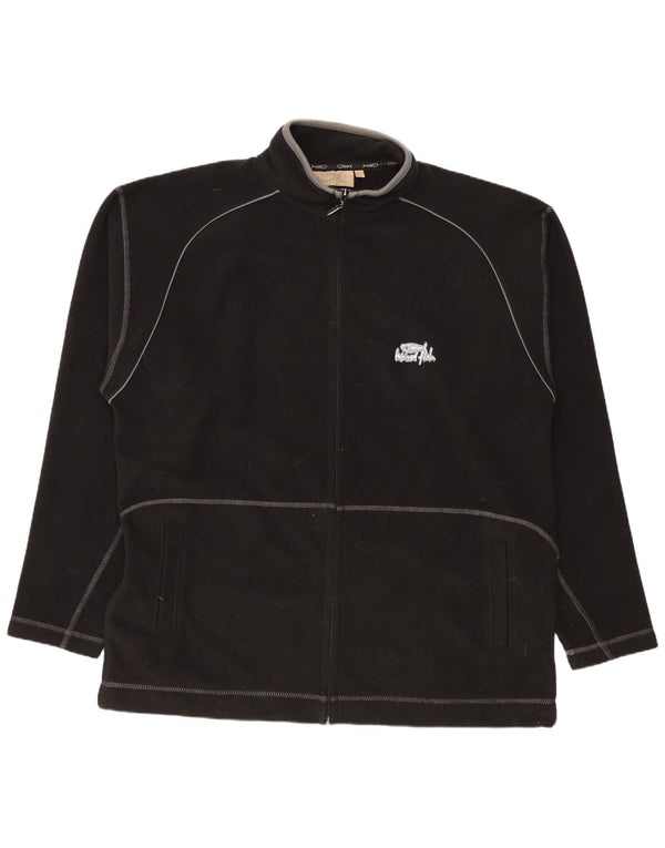 Weird Fish Herren Fleecejacke UK 40 Large Schwarz Polyester