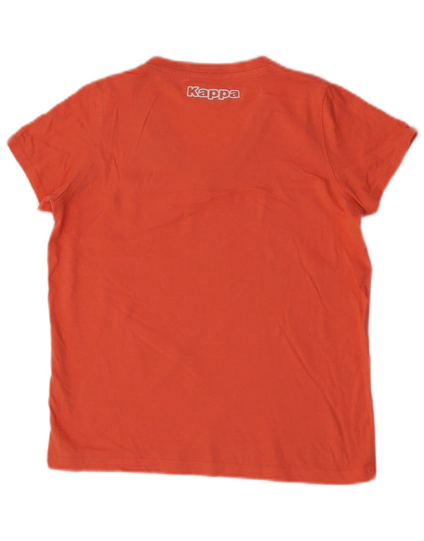 Kappa Damen T-Shirt Top UK 6 XS Orange