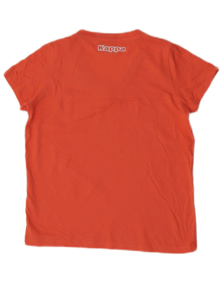 Kappa Damen T-Shirt Top UK 6 XS Orange