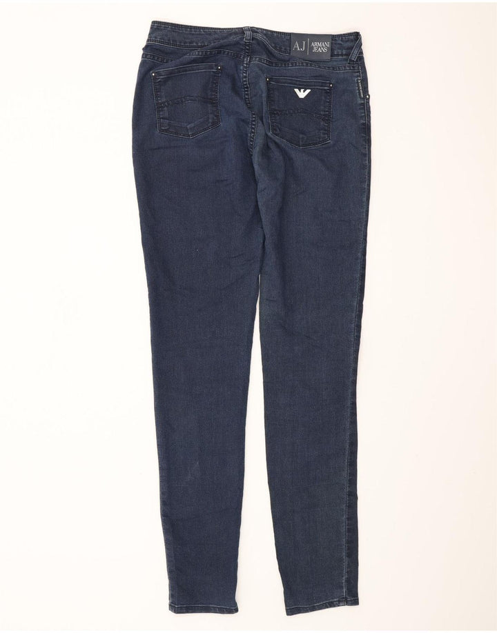 ARMANI Womens Skinny Jeans W30 L32 Navy Blue