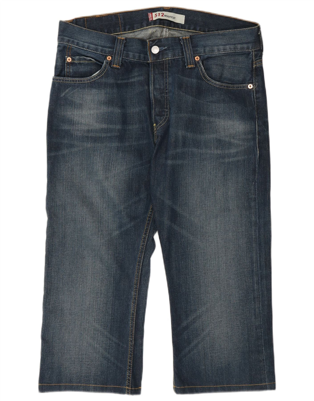Levi's Herren 512 Capri Jeans W33 L22 Blaue Baumwolle