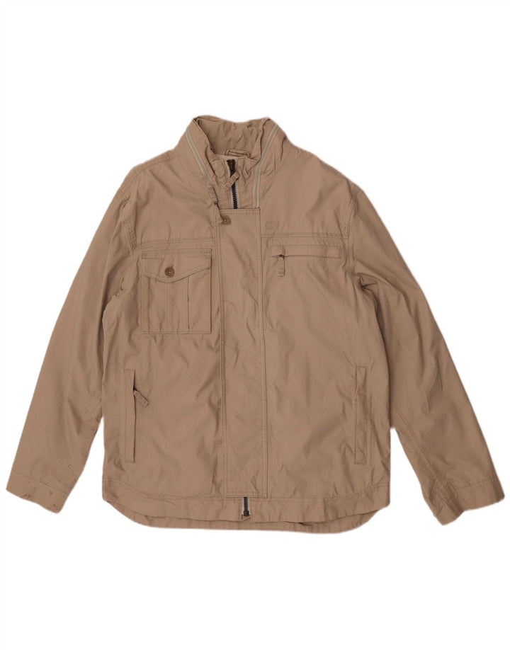 Timberland Herren Utility Jacke UK 40 Large Beige Baumwolle