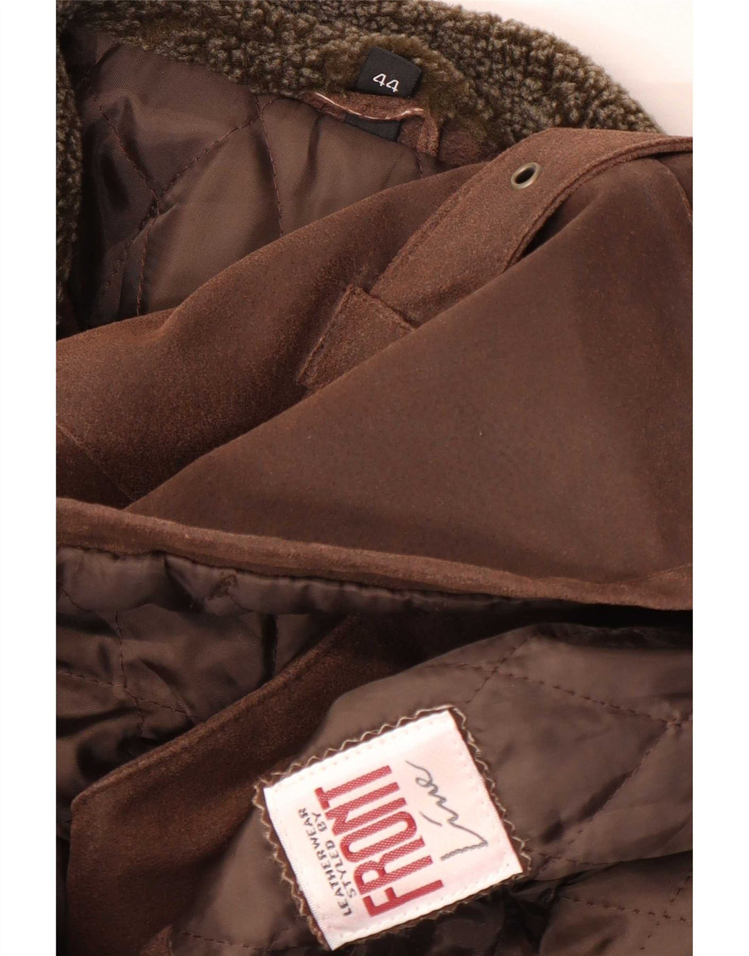 Front Line Damen Wildlederjacke EU 44 XL Braunes Leder