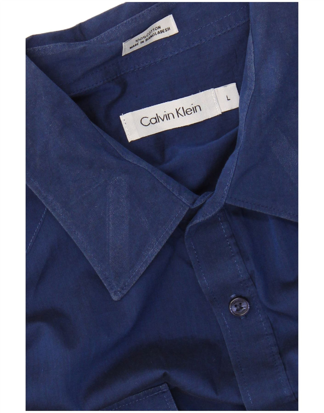 CALVIN KLEIN Herrenhemd Große blaue Baumwolle