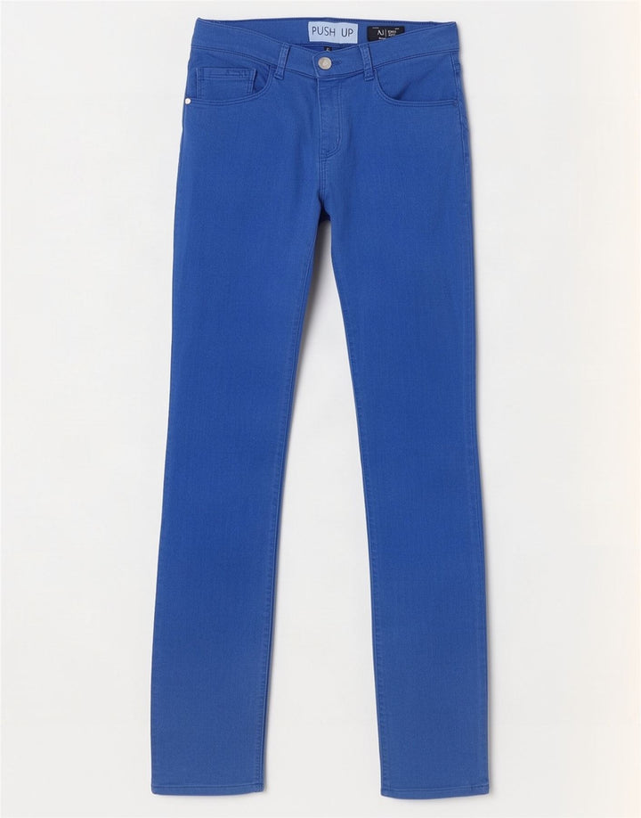 Armani Jeans Damen Push Up Slim Jeans W24 L28 Blau Modal