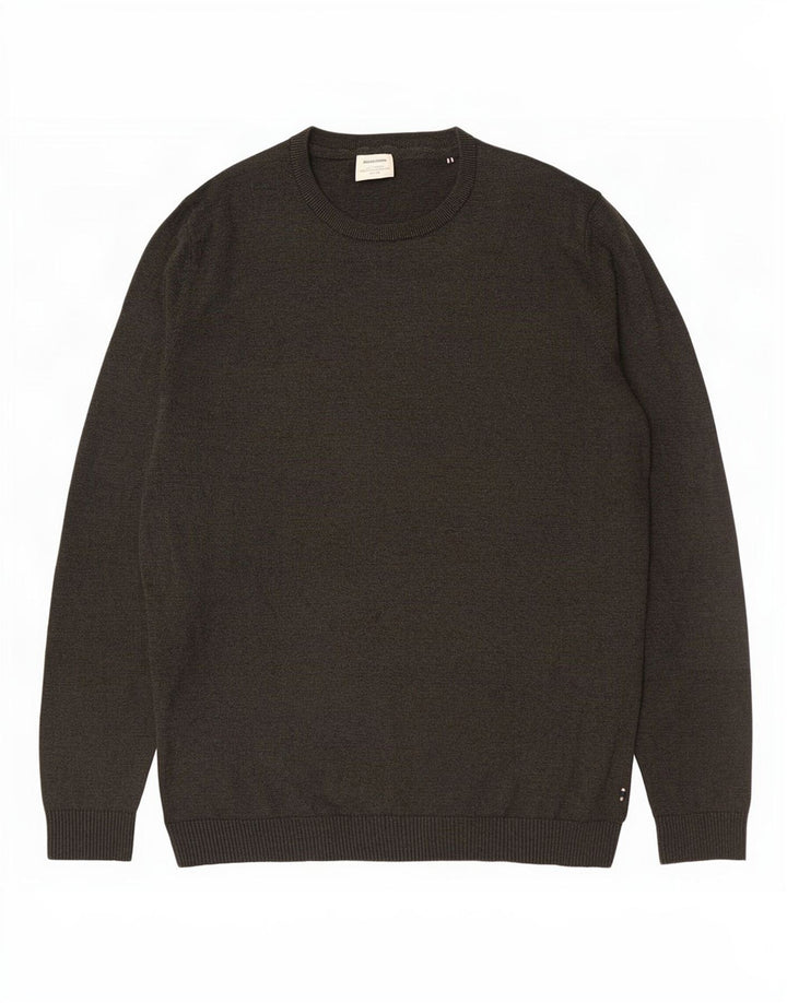 Jack & Jones Herren-Pullover mit Rundhalsausschnitt, XL, Grau