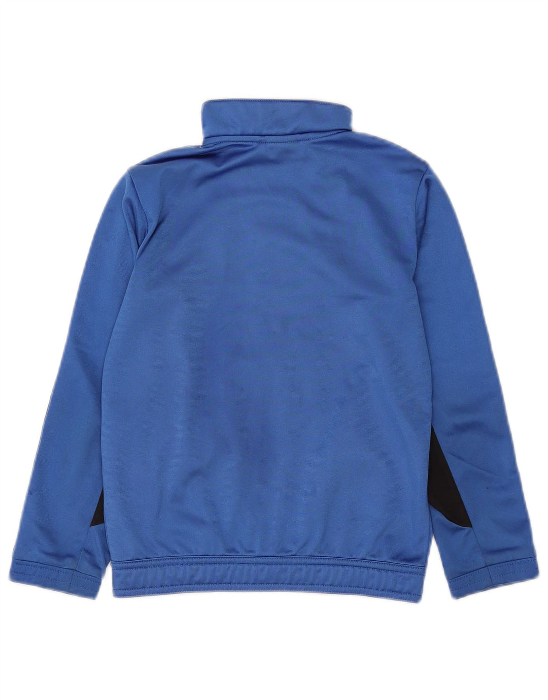 Adidas Jungen-Trainingsanzug-Top-Jacke, 7–8 Jahre, blaues Farbblock-Polyester