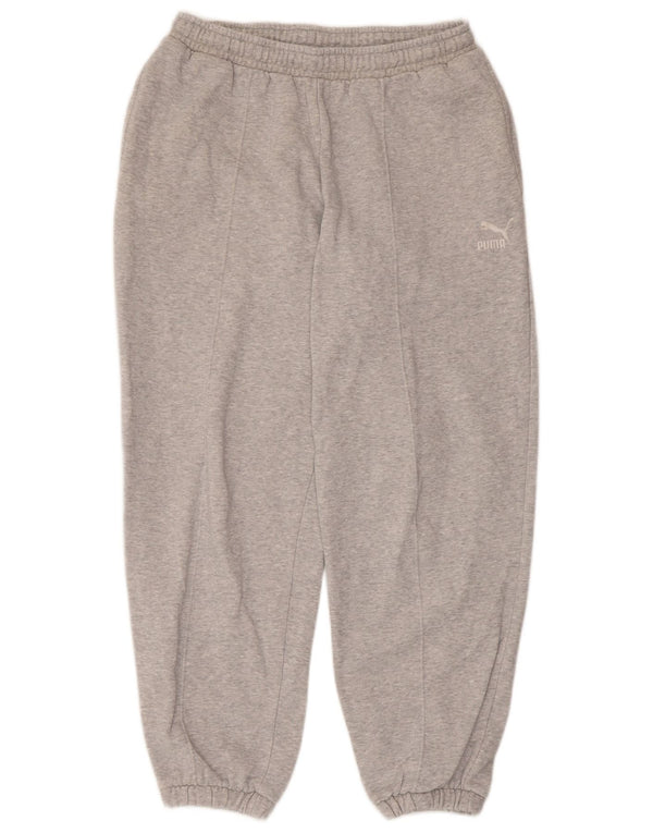 Puma Damen Trainingshose Jogger UK 10 Small Grau Baumwolle