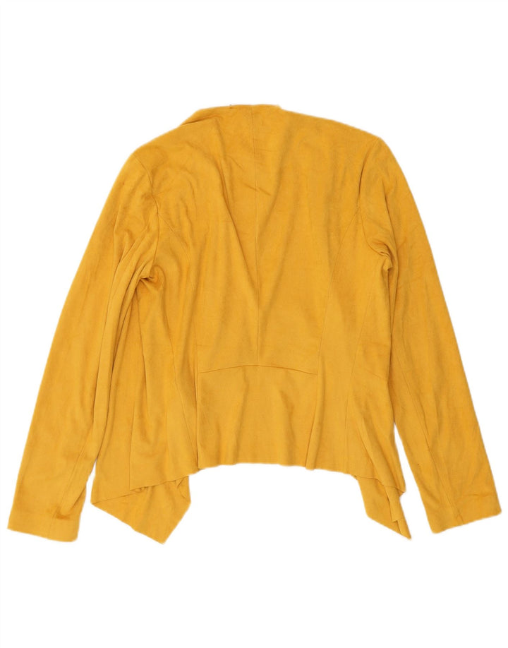 Zara Damen-Cardigan-Oberteil, Gr. 10, klein, gelb, Polyester