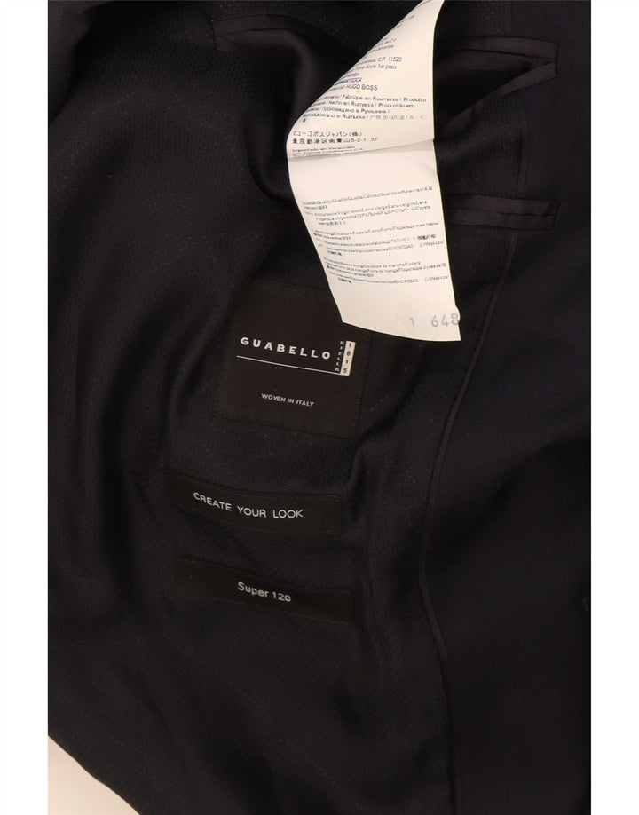 Hugo Boss Herren-Blazer mit 2 Knöpfen, EU 52, XL, marineblaue Wolle