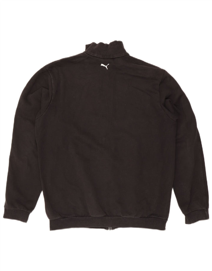 Puma Jungen Grafik-Trainingsanzug-Top-Jacke, 15–16 Jahre, Schwarz
