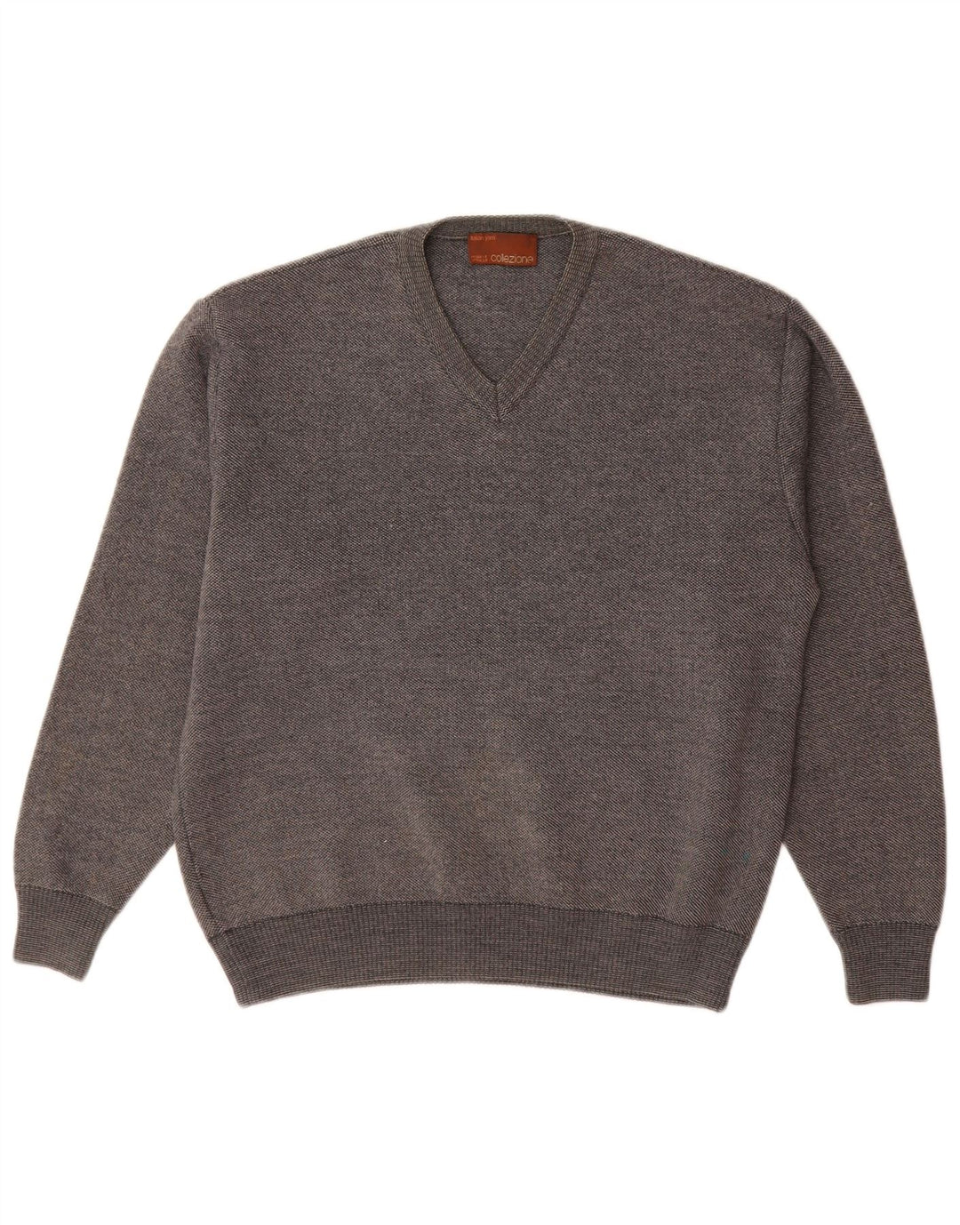Marks & Spencer Herren-Pullover mit V-Ausschnitt, Größe S, Grau