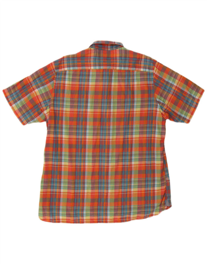 Tommy Hilfiger Herren Kurzarm-Hemd mit individueller Passform, XL, mehrfarbig kariert