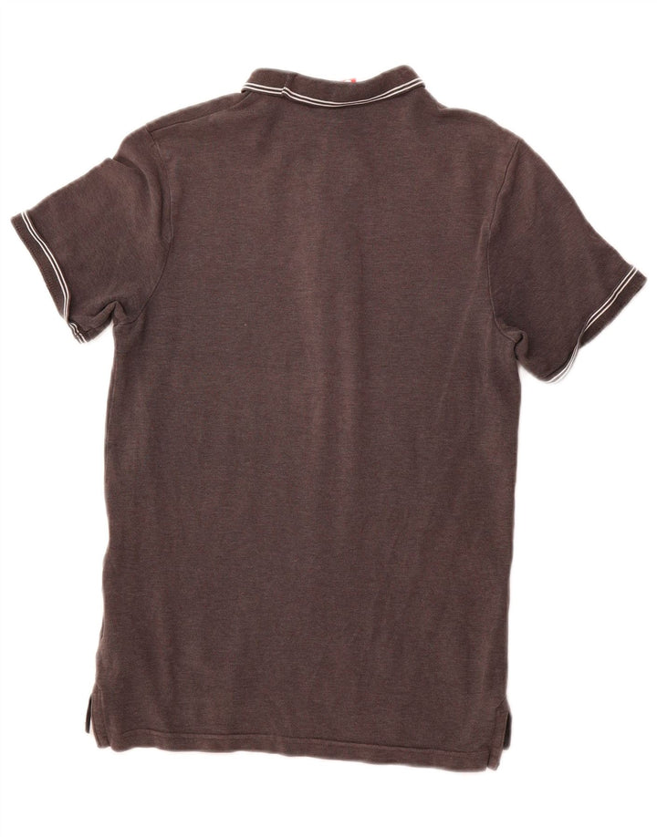 NIKE Herren-Poloshirt, klein, graue Baumwolle