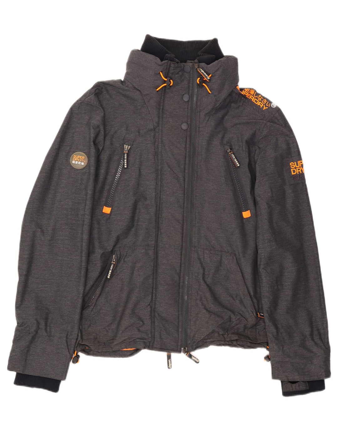 Superdry Herren Windjacke UK 42 XL Graues Nylon