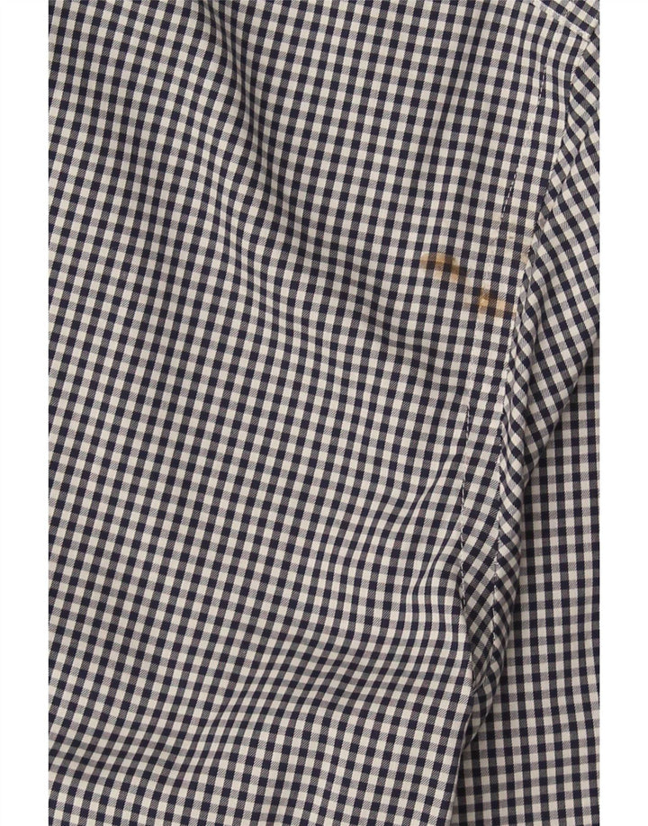 Tommy Hilfiger Herren Slim Fit Hemd Größe 15 Mittel Marineblau Gingham